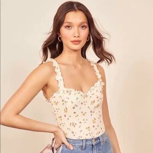 Reformation cute floral top sz 12